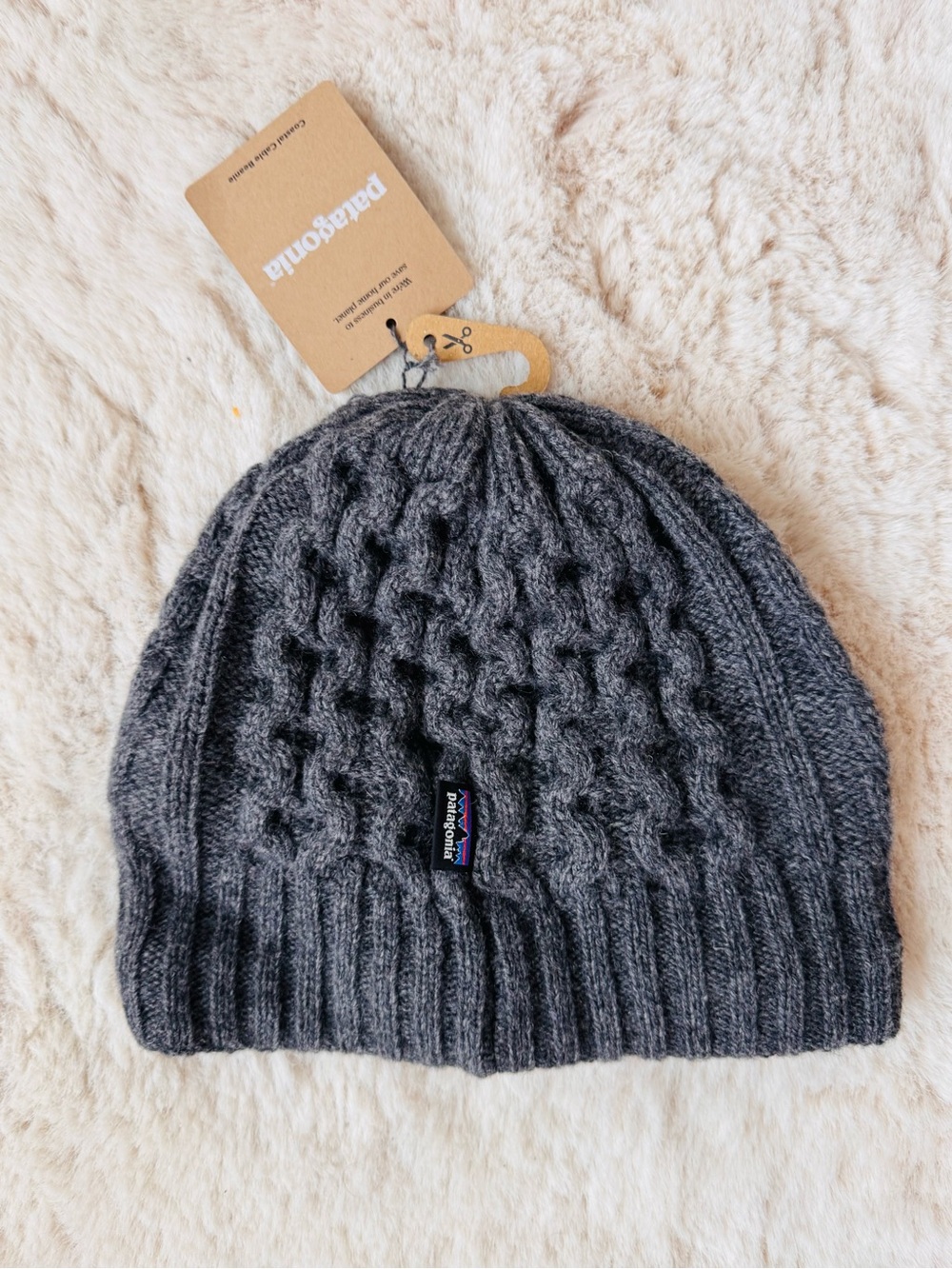 Patagonia | NWT Coastal Cable Gray Knit Beanie - O/S